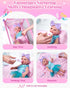 Playset 18 Inch BABESIDE Baby Doll Crib with Bedding & Accessories, Portable Baby Doll Crib for Dolls, Pretend Play