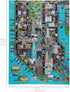 1000 Piece Puzzle - 8-bit Retro Gaming Style New York City - 100% Recycled Cardboard