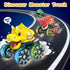 OMAKCOO 3 Pack Dinosaur Monster Truck Toys with Light-Up LED Wheels for Toddlers Kids