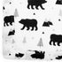 Organic Baby Changing Pad Cover - Muslin Fitted Cover for Boys, Soft and Breathable, Baby Bear Woodland
