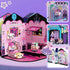 Playset 4 GobiDex Magnetic Doll House for Girls, STEM Toddler Toys with Scenes, Figures, Pets & Stickers Great Birthday