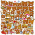 50PCS Kawaii Cartoon Bear Stickers for Kids and Teens, Vinyl Waterproof Sticker Pack for Skateboard, Phone, Party Décor