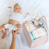 Diaper Caddy Organizer for Baby, Cotton Rope Baby Gift Basket,Portable Diaper Organizer for Changing Table,Diapers