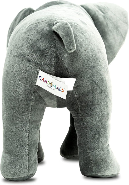 15, Randimals Elephant Plush Stuffed Toy Gorilla Face Soft & Huggable, Premium Quality Hybrid Animal Friend Encourages