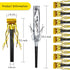 Sumind 36 Pieces Party Blower Noisemakers, Gold and Silver Musical Blowouts for Birthday Supplies