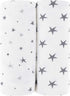 Ely’s & Co. Waterproof Changing Pad Cover | Cradle Sheet 2-Pack Set for Baby Boy - Grey Stars