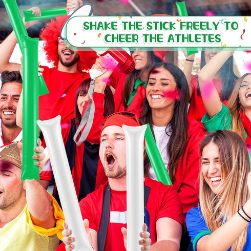240 Junkin Pieces Thunder Sticks Cheering Cheerleading Accessories Team Spirit Boom Sticks Noise Makers Inflatable