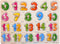 Generic Numbers Puzzle Wooden for Toddlers 3+ Years Old - Montessori Number Learning