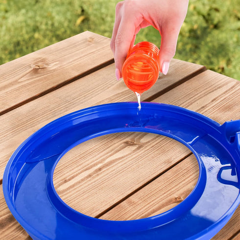 Sunny Days Entertainment Pinwheel Bubble Wand - Bubble Blower and Windmill Spinner, Colors May Vary