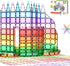 Everplay 140 pc Castle Rocket Magnetic Tiles with Car Set, Building Block Toys for STEM Educational Learning