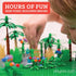 Play Platoon 404 Piece Jungle Building Bricks Kit, Botanical Forest Building Block Compatible with Major Brand