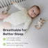 2 Pack, Cotton Crib Sheets for Baby, Soft Breathable Fitted Sheets for Boys & Girls, Snug Secure Fit for Standard Crib