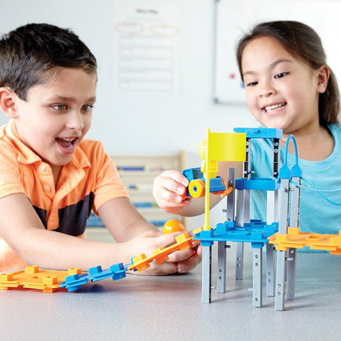 Learning Resources City Engineering and Design Building Set, 100 Pieces, Ages 5+, Engineer STEM Toy