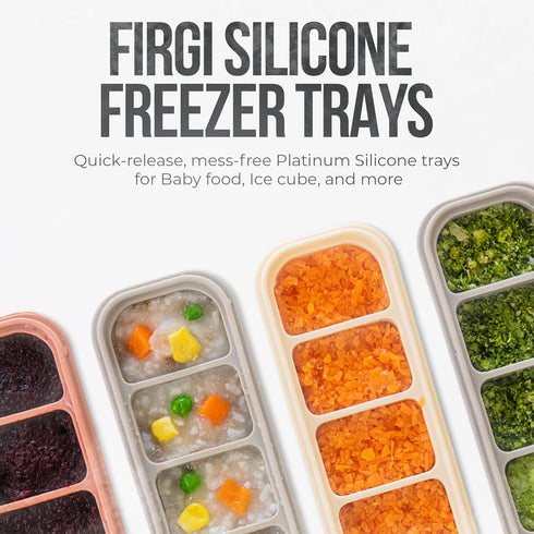 100% 2-Pack 1 oz/6 Silicone Ice Cube Freezer Tray with Lid, Food-Grade Platinum Silicone,Leak Resistance & Dishwasher