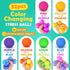 32 Pack (1.8") KLT Stress Balls Bulk for Kids and Adults: Mini Squishy Ball for Stress Reduce- Color Changing Sensory