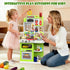 Playset, 36.22'' 1-3 Set 3 4 5 DRAMATION Kids Kitchen Play Kitchen for Toddlers with Steam, Sound & Light, Cooking