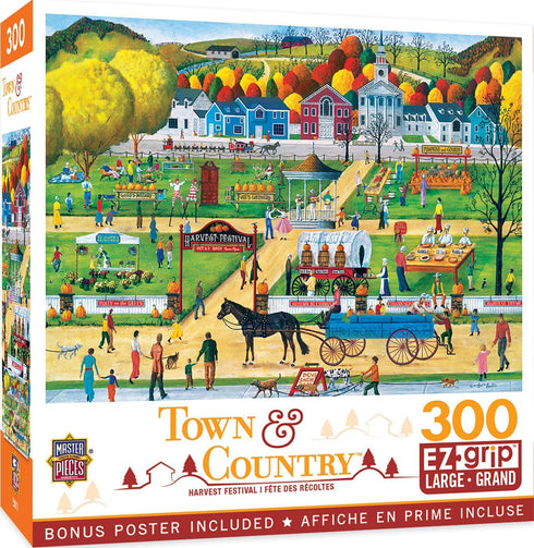 MasterPieces 300 Piece EZ Grip Jigsaw Puzzle - Harvest Festival - 18"x24"