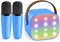 YLL Mini Karaoke Machine for Kids Adults, Portable Bluetooth Speaker with 2 Wireless