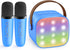YLL Mini Karaoke Machine for Kids Adults, Portable Bluetooth Speaker with 2 Wireless