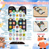Uibyt 10,000+ Kids Phone with Educational Content, Rechargeable Toddler Learning Phone with Music & Sounds, Pretend