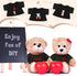 Litherr S 8-12 Inch Sublimation Stuffed Bear Clothes Shirt Fit Plush Animal Tiny Blank Stuffed Animal Tshirt Easy