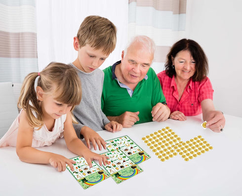St Patricks Day Bingo - MISS FANTASY Games for Kids, 24 Players, St Patricks Day Party Activity