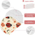 Mazeann 4 Pack Kawaii Red Ladybug Burp Cloths Baby Boys Girls Absorbent Soft Cotton Burping Cloths Rags