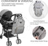 ZOUNICH Multifunction Waterproof Diaper Bag Backpack, Stylish Nappy Travel Bag with Changing Mat, Gray