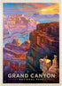 MyPuzzle Grand Canyon National Park: Sunset, Vintage Poster - Premium 1000 Piece Jigsaw Puzzle for Adults