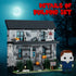 Michael Myers Figure & House Building Blocks Kits - Horror Movie Halloween Collectible Toy (586 Pieces) for Fans