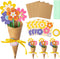 BeYumi Flower Bouquet Craft Kit - 72Pcs Mother's Day Flower Bouquet Craft