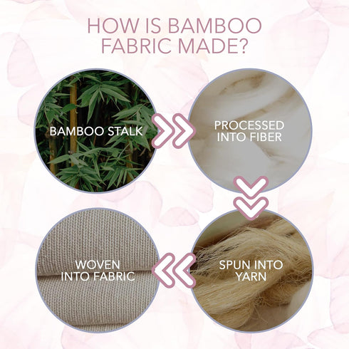0-3 Luxury Rayon from Bamboo Headband & Baby Swaddle for Newborns Months, Rose Petal Love Newborn Swaddle Blanket