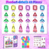 Set 3+ Coodoo Mini Magnetic Tiles with Iron Box, Travel Essentials Portable Magnet Building Blocks, Montessori