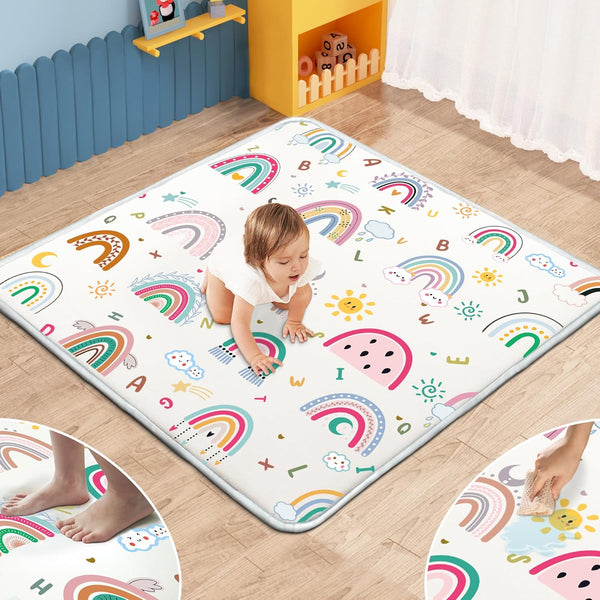 Baby Play Mat, 1-Inch Thick Foam 50" X 50" Playpen Mat,Waterproof &