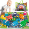 ALASOU 9 PCS Baby Cranes Car Toys with Playmat, 1st Birthday Gifts for 1-2 Year Old Boys