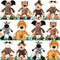 HyDren 12 Pieces Safari Stuffed Animals 8 Inch Jungle Animal Toys Set