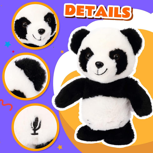 Easfan Talking Panda, Electric Walking Singing Stuffed Animal, Interactive Plush Toy for Kids Birthday Gift