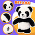 Easfan Talking Panda, Electric Walking Singing Stuffed Animal, Interactive Plush Toy for Kids Birthday Gift