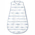 Amazing Baby Cotton Muslin Sleeping Sack, Wearable Blanket with 2-Way Zipper, Watercolor Stripes, Denim, Large (12-18