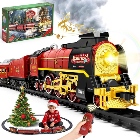 Christmas Train Set for around under The Tree, Electric Christmas Tree Train