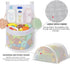 Baby Bath Toy Organizer, Quick Drying Mould Proof, Large Capacity Multi Use Bathtub Toy Storage Bag (White)