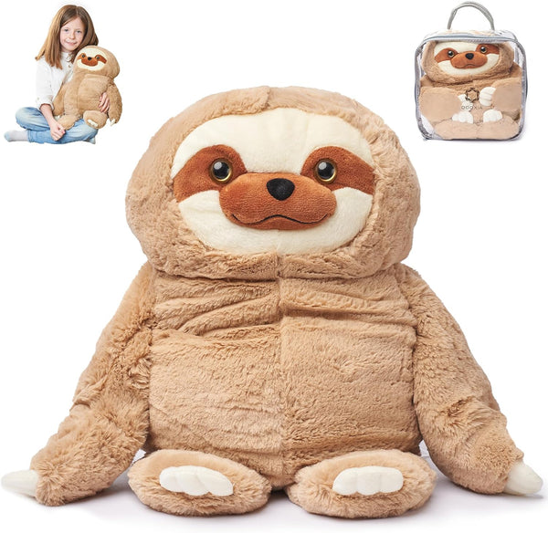 ODOXIA 5lb Big Weighted Sloth Animals for Anxiety | Plush Weighted Stuffed Animals for Kids and Adults