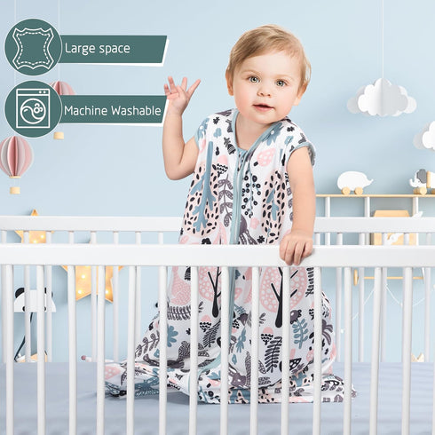 18-24 3 Pack 100% 2-Way 0.3 GUNTAIL Baby Sleep Sack Months Baby Wearable Blanket Rayon Cotton Zipper Toddler Sleeping