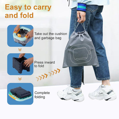 Toilet bowls for childrenPortable Potty for Toddler Travel Foldable Travel Potty for Boys Girls Emergency Toilets