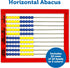 Learning Resources 2-Color Desktop Abacus, Red Frame, Color Coded, Math Concepts, Ages 5+