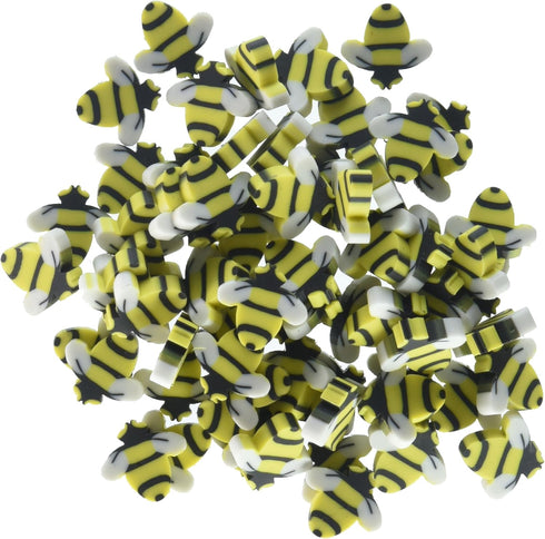 U. S. Toy LM174 Mini Erasers, Bumble Bee, Yellow