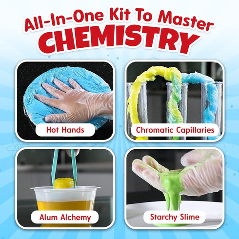 Playz 52 Extreme Kids Chemistry Experiments Set | STEM Activities & Science Kits for Kids Age 8-12