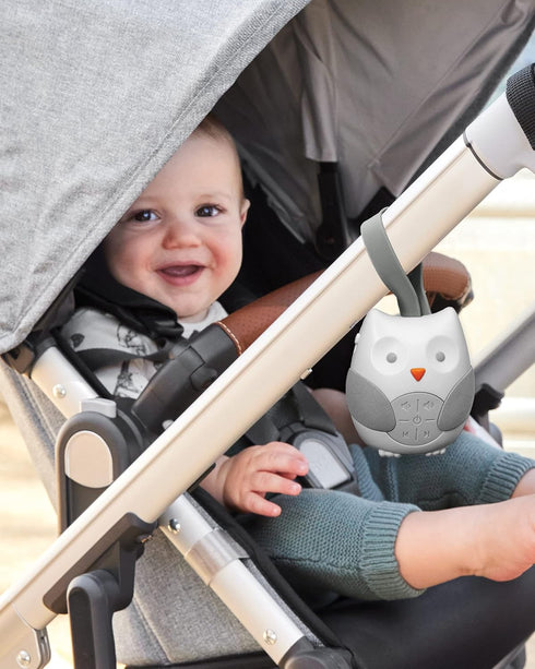 Owl-Themed Portable Baby Sound Machine for On-the-Go Comfort