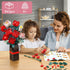 MONOFUN 841Pcs Set Flowers Bouquet Building Block, Roses Building with Vase, Home Office Creative Decoration, Valentine