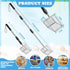 Niuyhe 2 Ps Shell Scooper for Beach, Shark Tooth Sifter with Stainless Steel Adjustable Long Handle, Sand Sifter
